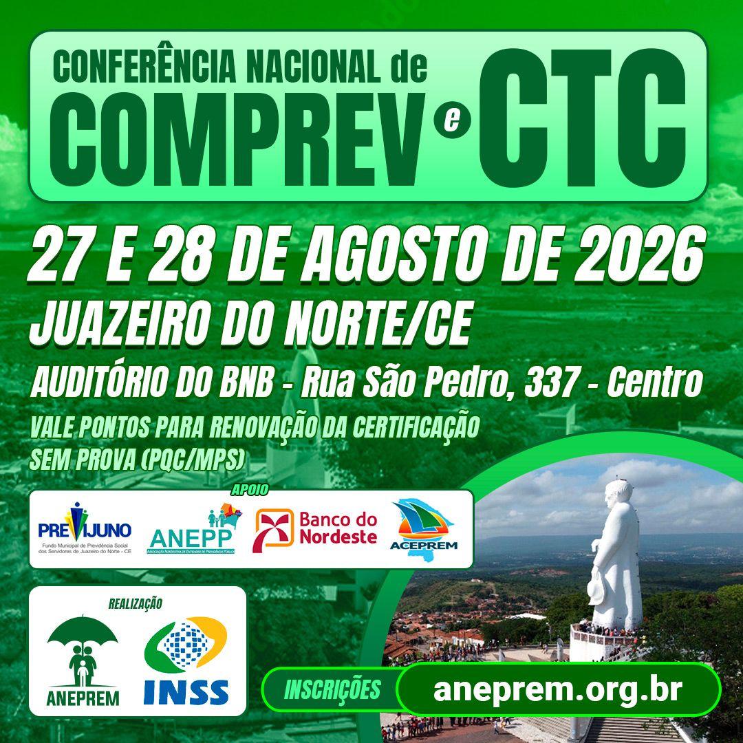 CONFERÊNCIA NACIONAL DE COMPREV E CTC - JUAZEIRO DO NORTE/CE